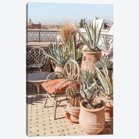 Botanical Rooftop In Marrakech Canvas Print #HSK91} by Henrike Schenk Canvas Art Print