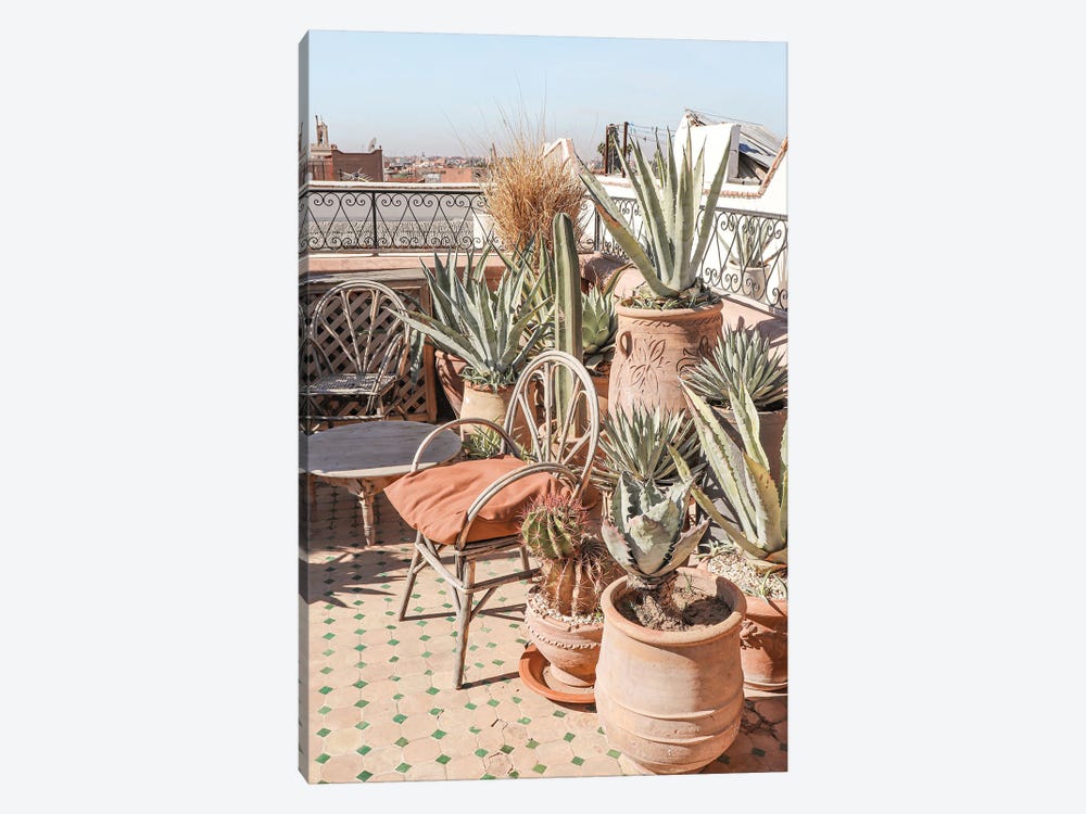 Botanical Rooftop In Marrakech by Henrike Schenk 1-piece Canvas Art Print