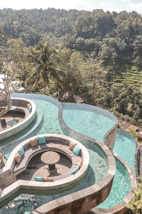 Tropical Jungle Pool On Bali Island by Henrike Schenk wall art