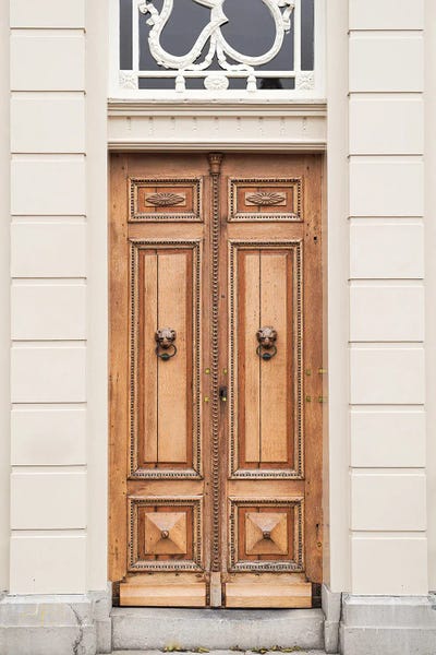 Wooden Front Door In Holland by Henrike Schenk framed wall art