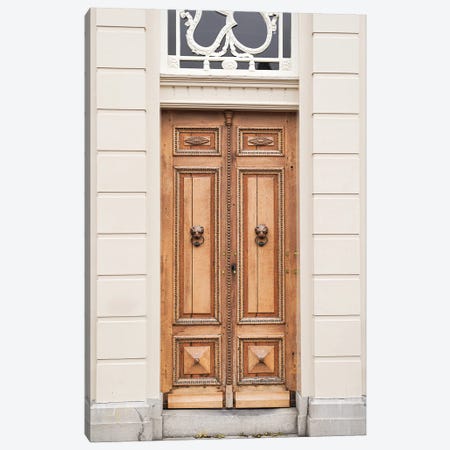 Wooden Front Door In Holland Canvas Print #HSK99} by Henrike Schenk Art Print