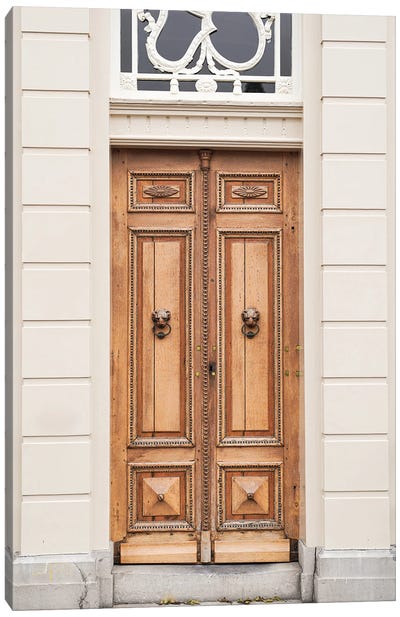 Wooden Front Door In Holland Canvas Art Print - Henrike Schenk