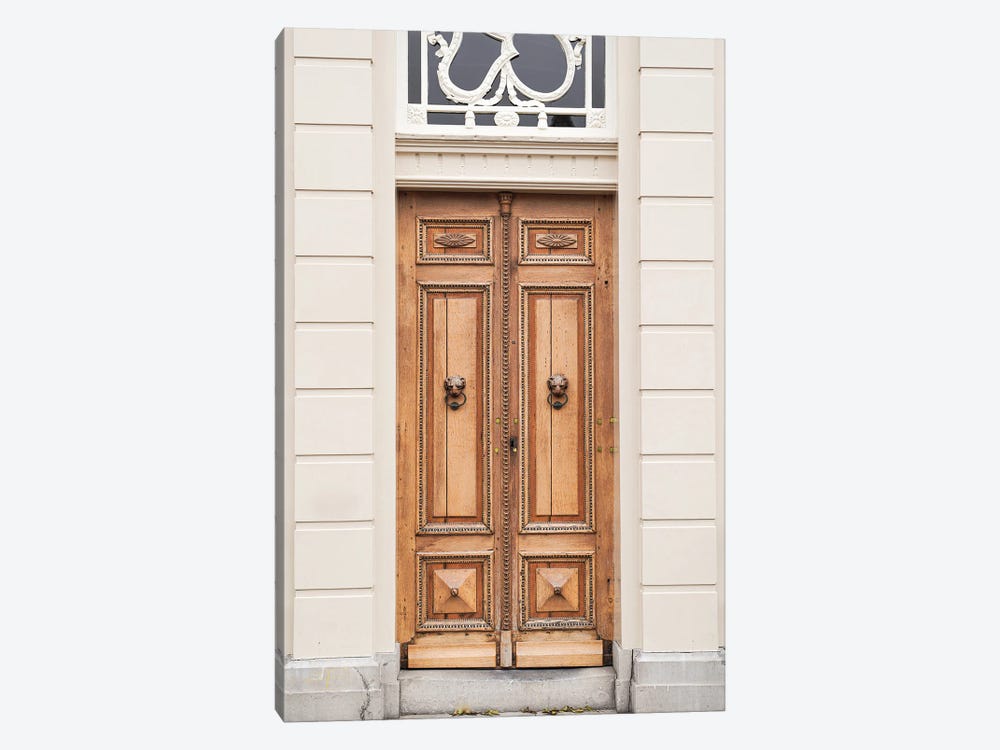Wooden Front Door In Holland by Henrike Schenk 1-piece Canvas Art Print