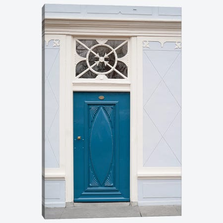 The Blue Door In Holland Canvas Print #HSK9} by Henrike Schenk Canvas Wall Art