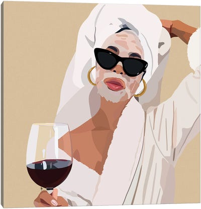 More Wine Canvas Art Print - Artpce