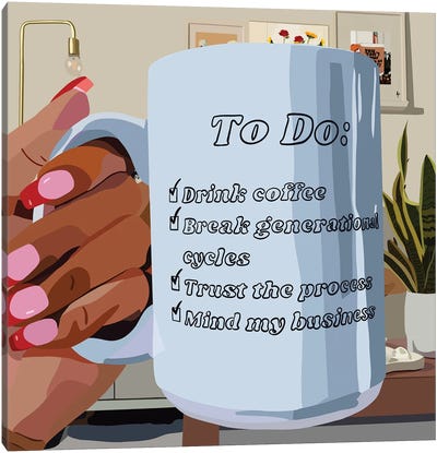 To-Do Mug Canvas Art Print - Point of View