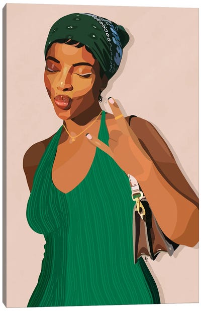 Money Green Canvas Art Print - Artpce