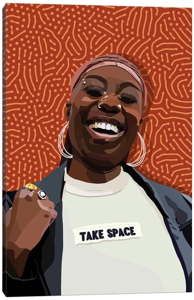 Take Space Canvas Art Print - Black Joy