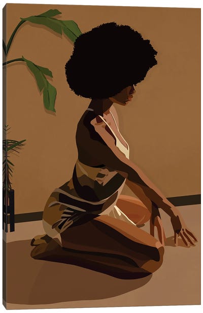Brown Skin Canvas Art Print - Calm Art