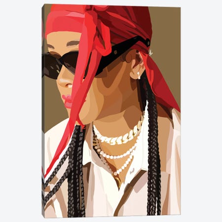 Rihanna Canvas Print #HSM13} by Artpce Canvas Print