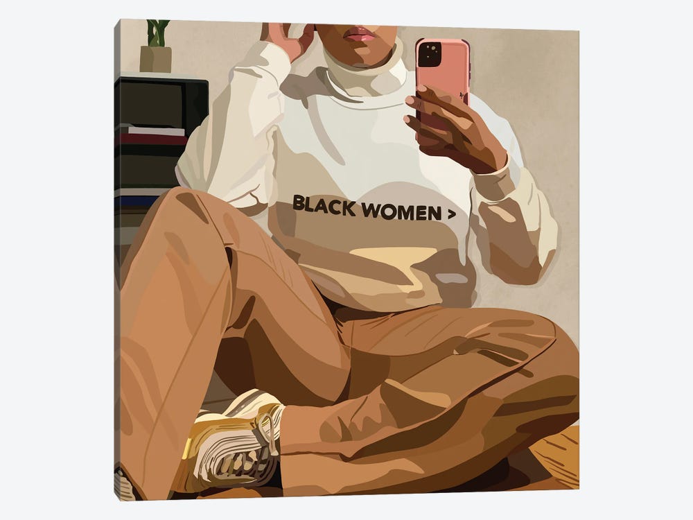 Black Women by Artpce 1-piece Art Print