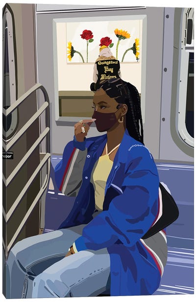 Train Ride Canvas Art Print - Streetwear