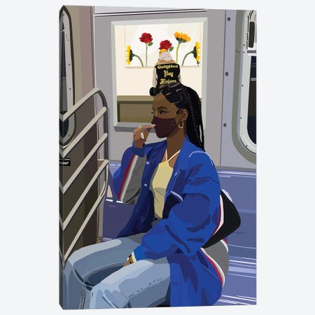 Train Ride Canvas Print #HSM151} by Artpce Canvas Art Print