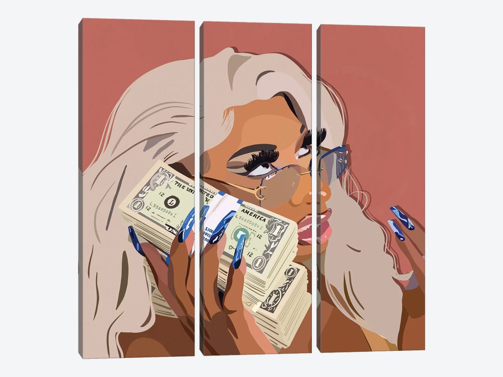 Meg Money by Artpce 3-piece Art Print