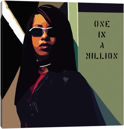Aaliyah Canvas Art Print - R&B & Soul Music Art