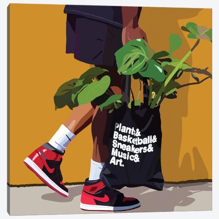 Plant Daddy Nike Canvas Print #HSM19} by Artpce Canvas Print