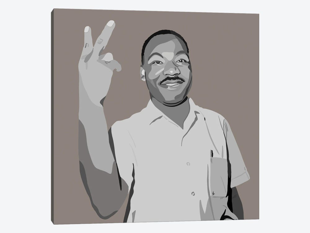 MLK Peace by Artpce 1-piece Canvas Artwork