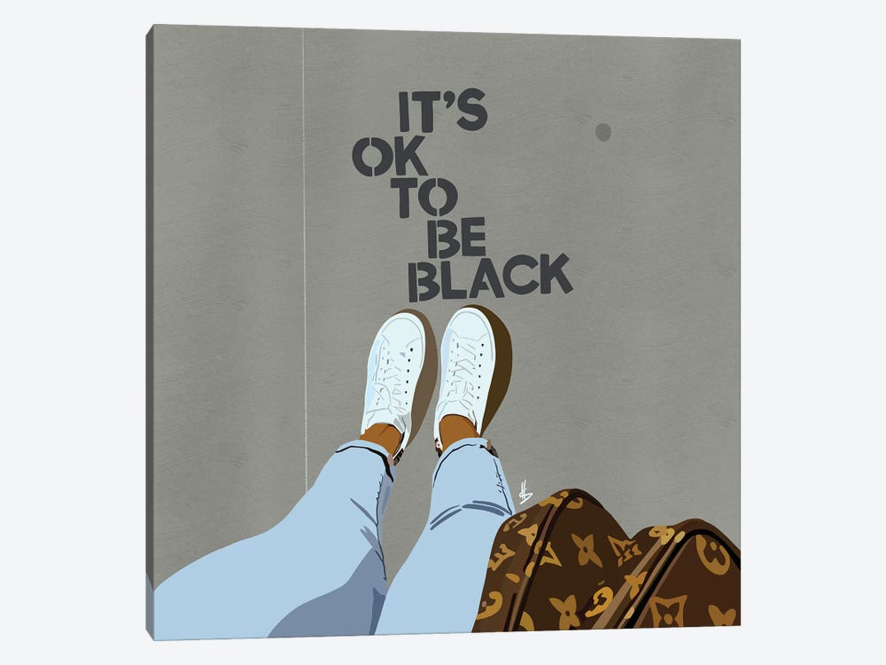 It's OK To Be Black by Artpce 1-piece Canvas Print