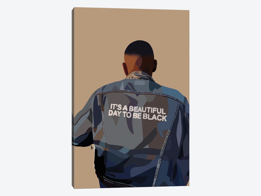 It's A Beautiful Day To Be Black by Artpce 1-piece Canvas Wall Art