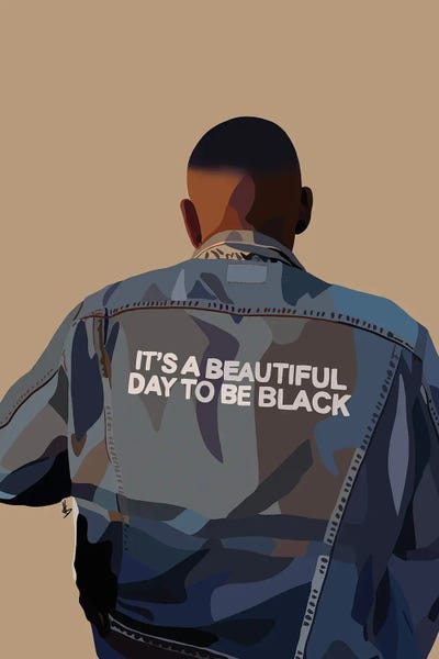 Digital Art: It's A Beautiful Day To Be Black by Artpce