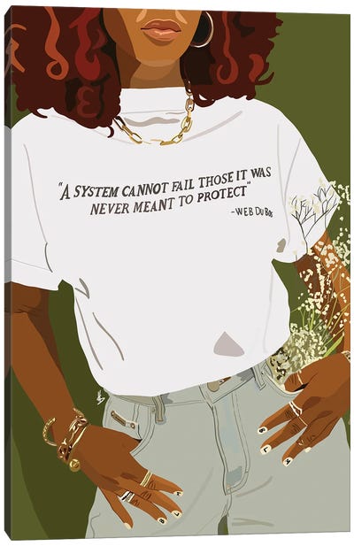 Gentle Reminder Canvas Art Print - Black Lives Matter Art