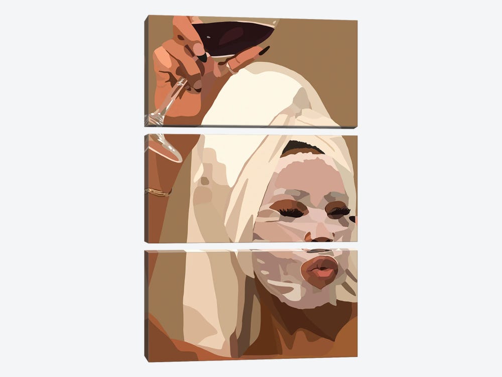 Face Mask by Artpce 3-piece Canvas Artwork