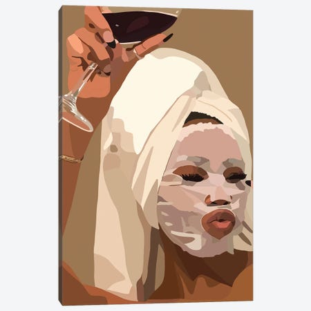 Face Mask Canvas Print #HSM47} by Artpce Art Print
