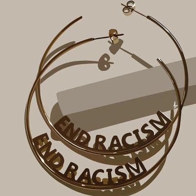 End Racism by Artpce canvas print
