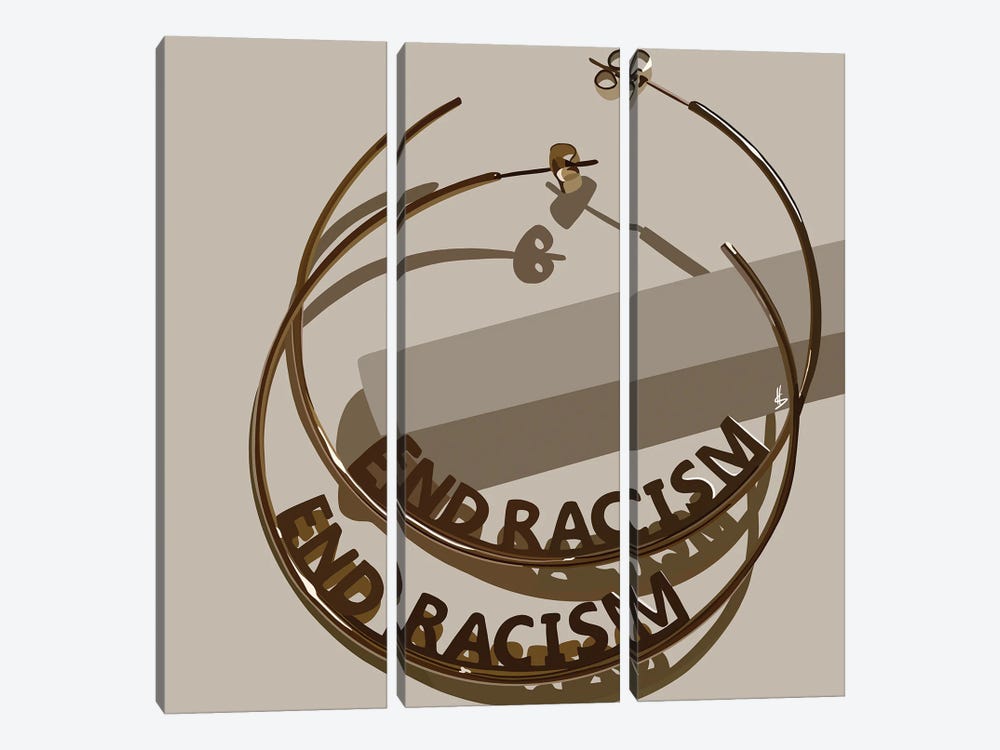 End Racism by Artpce 3-piece Canvas Print