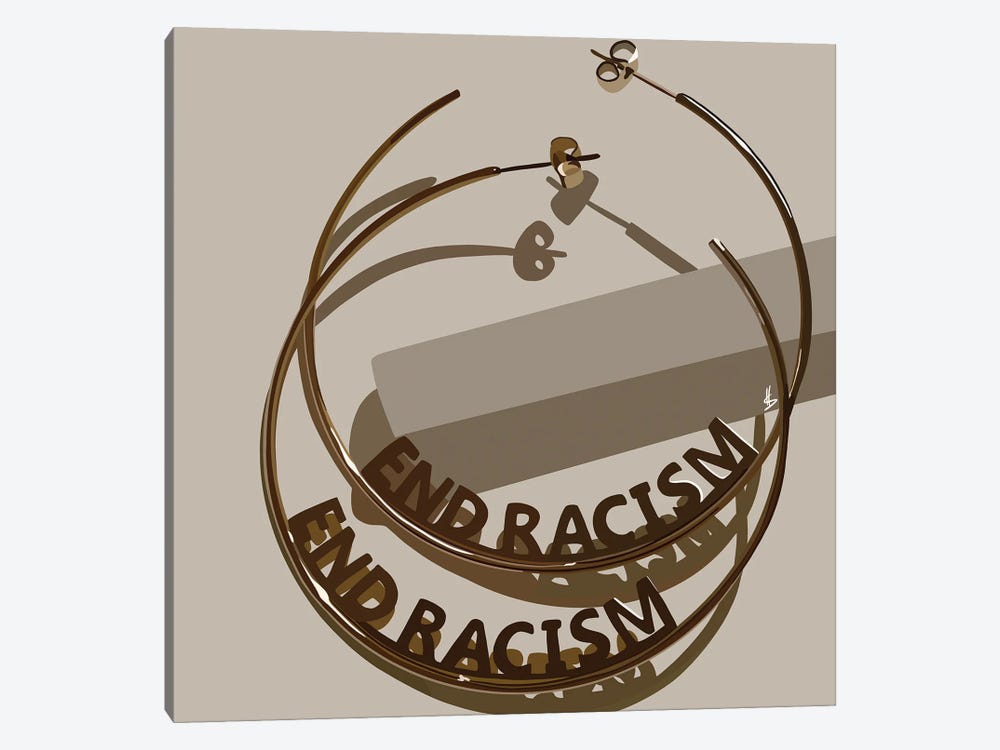End Racism by Artpce 1-piece Canvas Art Print