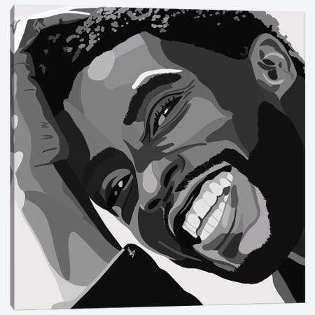 Chadwick Boseman Canvas Print #HSM57} by Artpce Canvas Wall Art