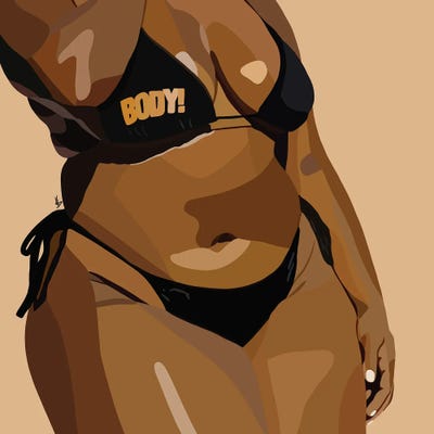 Body-Ody-Ody by Artpce metal wall art