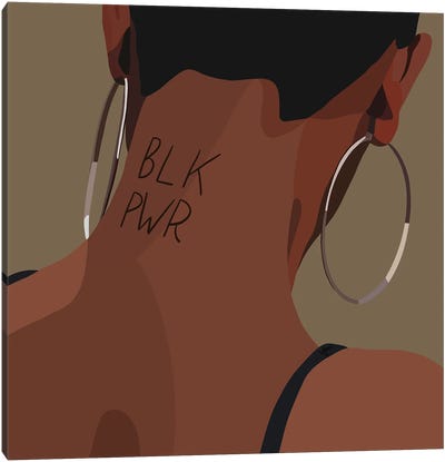 Black Power Canvas Art Print - Jewelry Art