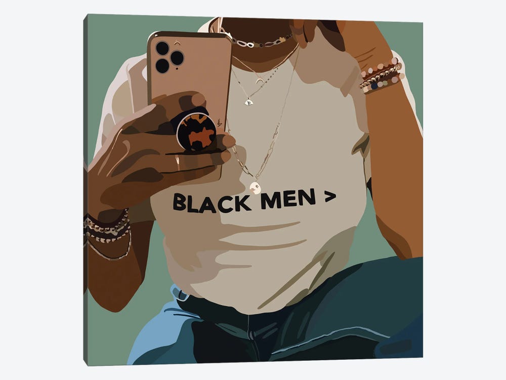 Black Men by Artpce 1-piece Canvas Print