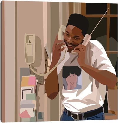 9 To 5 Canvas Art Print - The Fresh Prince of Bel-Air