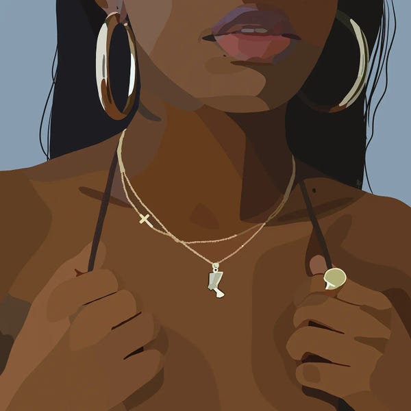 Jewelry: Gold Nefertiti by Artpce