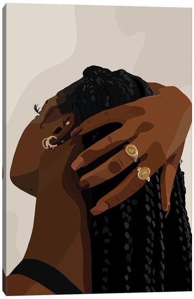 Let Your Hair Down Canvas Art Print - Art by Black Artists