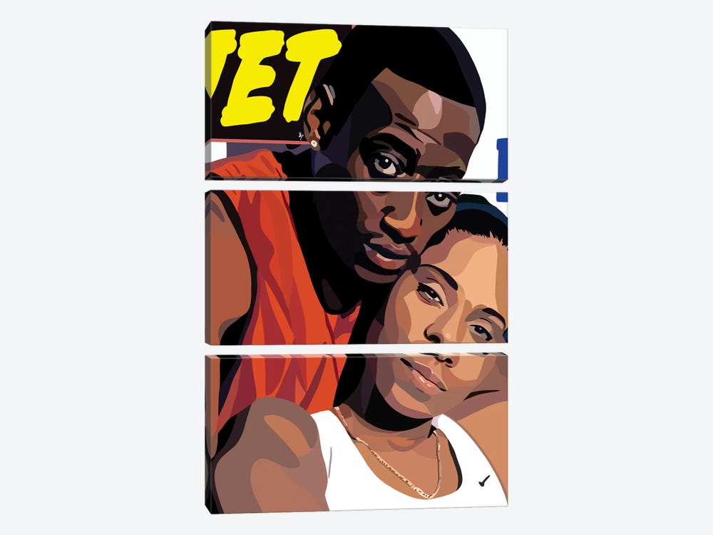 Love And Basketball by Artpce 3-piece Canvas Artwork