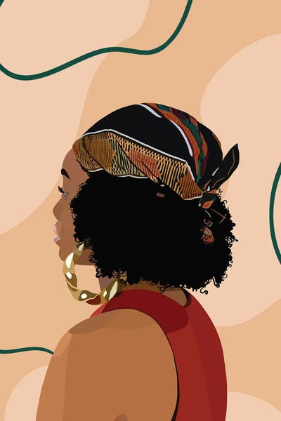 Headwrap by Artpce metal wall art