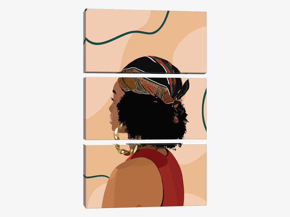 Headwrap by Artpce 3-piece Canvas Print