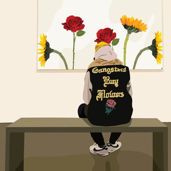 Black Joy: Buy Flowers by Artpce