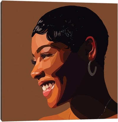 Brown Skin Girl Canvas Art Print - Artpce