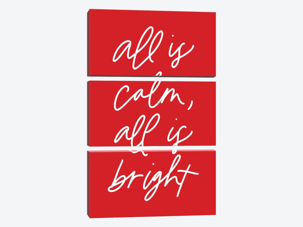 All is Calm, All is Bright by Amanda Houston 3-piece Canvas Wall Art