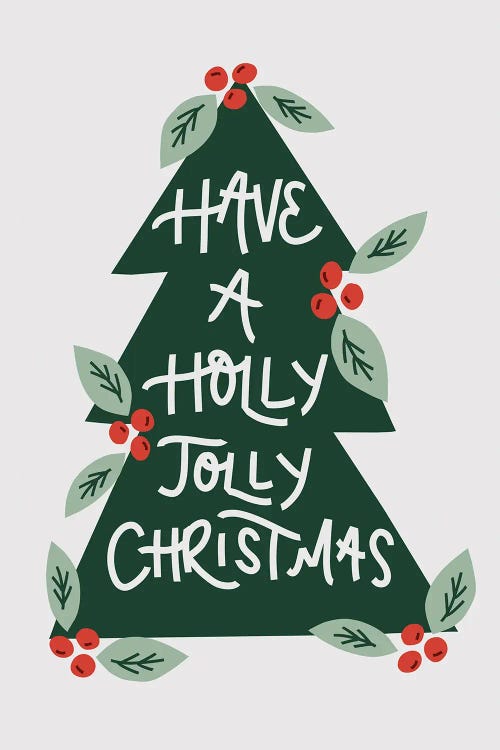 Holly Jolly Christmas by Amanda Houston wall art