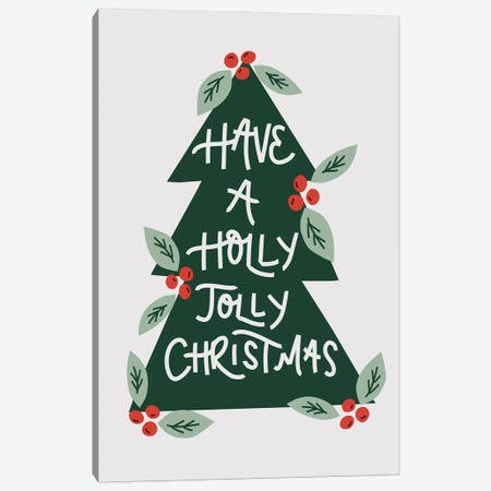 Holly Jolly Christmas Canvas Print #HSO12} by Amanda Houston Art Print