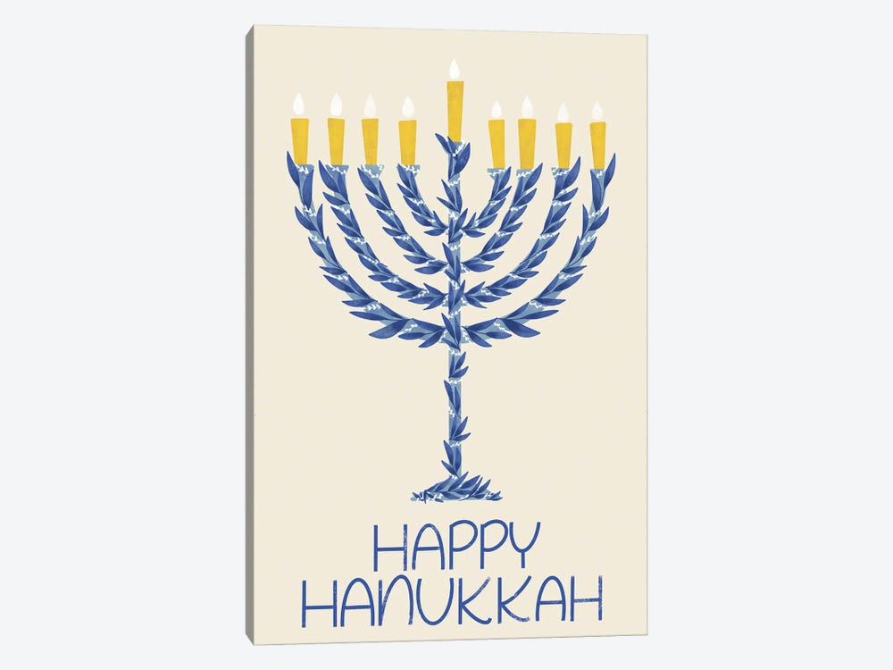 Happy Hanukkah I by Amanda Houston 1-piece Art Print