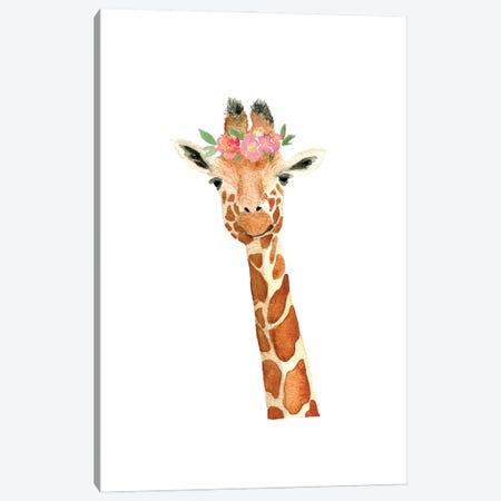 Giraffe Canvas Print #HSO20} by Amanda Houston Canvas Art