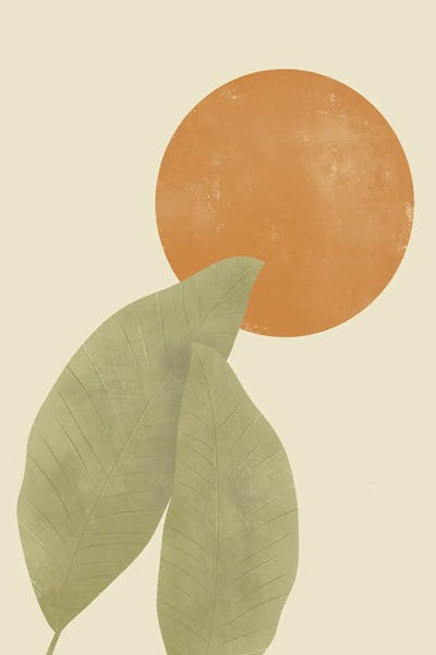 Pink Light Studio: Sun and Moon I by Amanda Houston