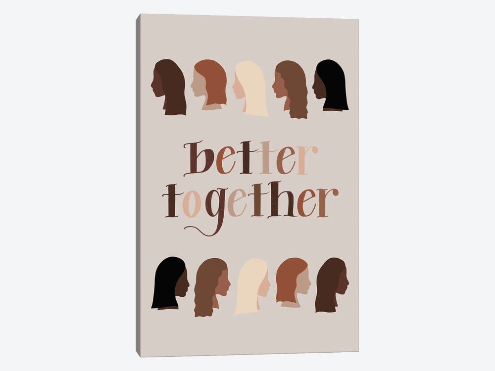 Better Together by Amanda Houston 1-piece Canvas Art Print