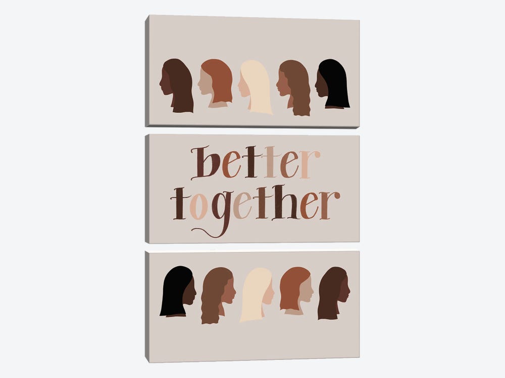 Better Together by Amanda Houston 3-piece Canvas Print